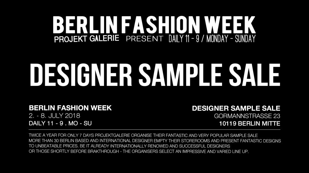 Just-take-a-look Berlin - Designer Sample Sale